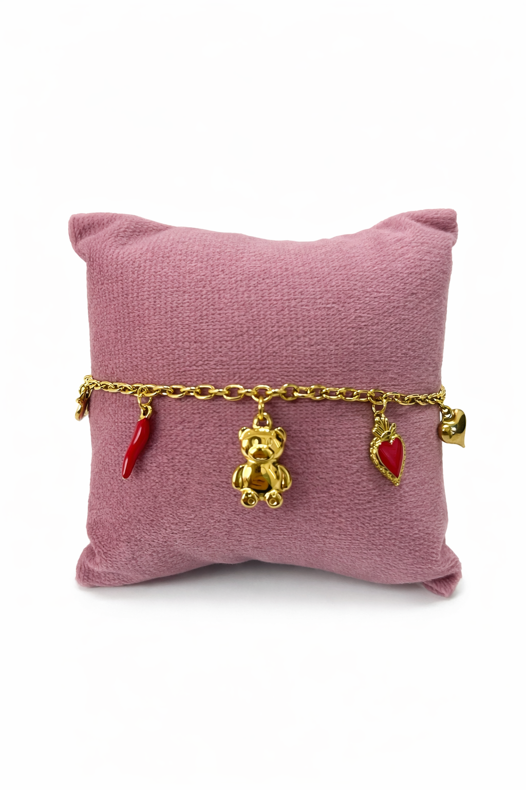 Bracciale Charm Taddy acciaio inox 