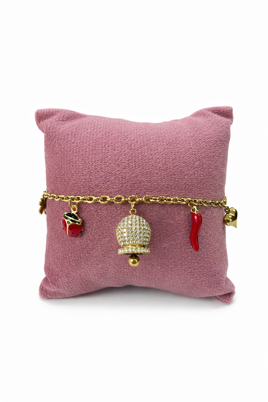 Bracciale Charm Campanello acciaio inox